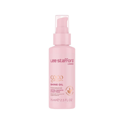 Lee Stafford Shine Hair Oil | Coco Loco Collection - Nourishing Anti Frizz Styling Oil for Dry & Damaged Hair, Adds Moisture and Shine, 5.1 Fl Oz