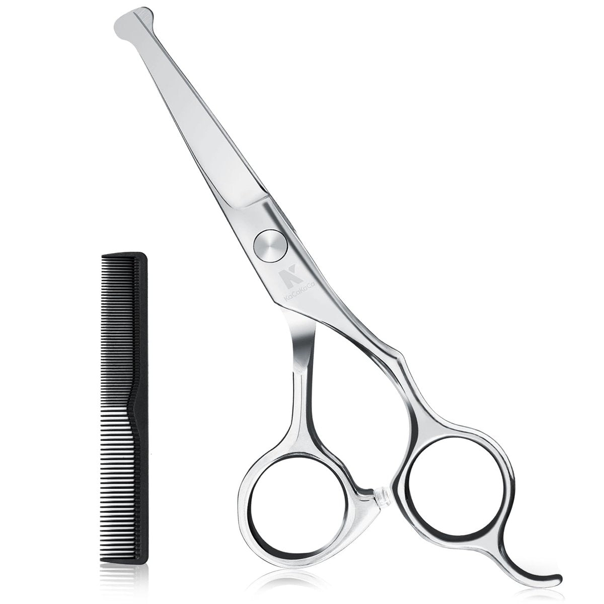 K KaCaKaCa 6.1 Inch Kids Hair Cutting Scissors – Safety Rounded Tips for Baby, Toddler, Children, Women and Men – Professional Haircut Shears for Home, Salon, and Barber Use Avelisse
