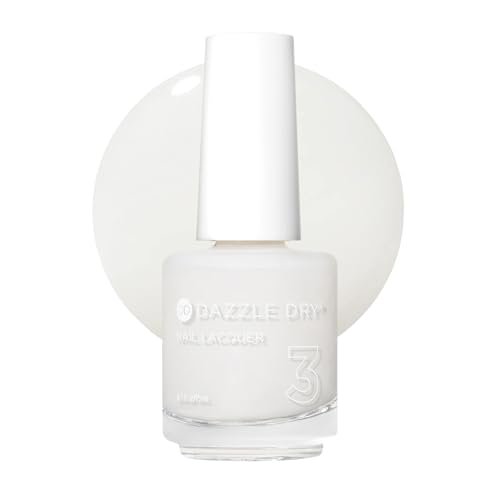 Dazzle Dry Nail Lacquer (Step 3) - Breathe Free - Sheer Milky Nude Nail Polish, 0.5 fl oz Avelisse