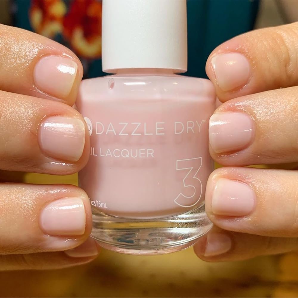 Dazzle Dry Nail Lacquer (Step 3) - Prima Ballerina - Sheer Milky Delicate Pink, 0.5 fl oz - görsel 5