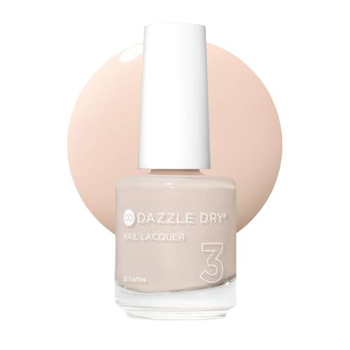 Dazzle Dry Nail Lacquer (Step 3) - Boss - Light True Neutral Nude Full Coverage Cream (0.5 fl oz) Avelisse