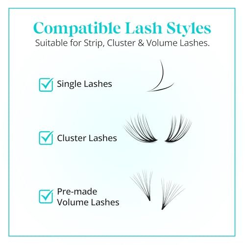 #1 Eyelash Extension Regular Eyelash Glue - Professional Lash Adhesive, Waterproof Black, 4-5 Sec Dry, 10ml Avelisse