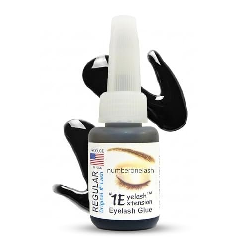 #1 Eyelash Extension Regular Eyelash Glue - Professional Lash Adhesive, Waterproof Black, 4-5 Sec Dry, 10ml Avelisse