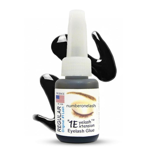 #1 Eyelash Extension Regular Eyelash Glue - Professional Lash Adhesive, Waterproof Black, 4-5 Sec Dry, 10ml Avelisse