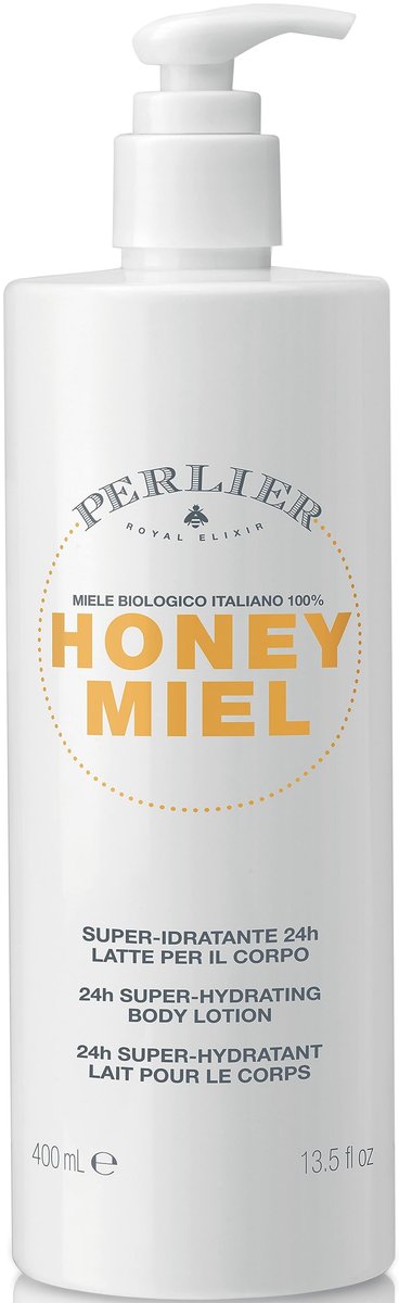 Perlier Honey Miel Super-Hydrating Body Lotion 13.5 Fl Oz - Italian Import with Royal Jelly