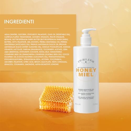 Perlier Honey Miel Super-Hydrating Body Lotion 13.5 Fl Oz - Italian Import with Royal Jelly - görsel 6