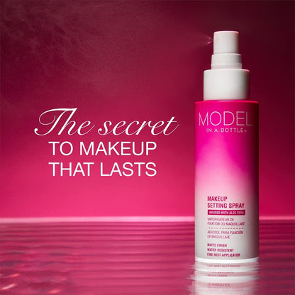 Model in a Bottle Original Setting Spray - Makeup Primer with Smooth Matte Finish, 3.4 oz Avelisse
