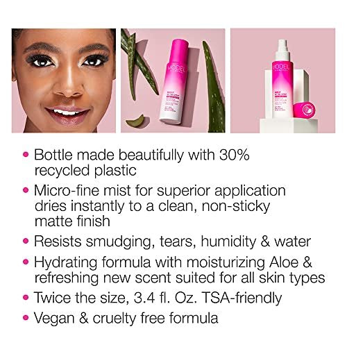 Model in a Bottle Original Setting Spray - Makeup Primer with Smooth Matte Finish, 3.4 oz Avelisse