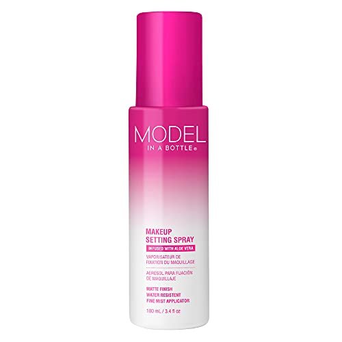 Model in a Bottle Original Setting Spray - Makeup Primer with Smooth Matte Finish, 3.4 oz Avelisse