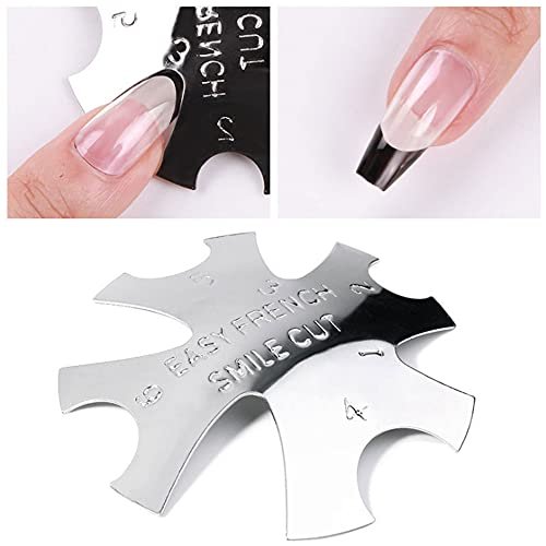 Lokyango 7-Piece French Tip Cutter Set for Nails – Stainless Steel V-Cut Edge Trimmer with Brushes, Knife & Spare Blades - görsel 10