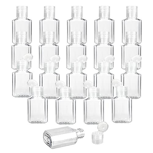 Saiveina 30 Pack 1 oz Travel Bottles - Empty Refillable Plastic Containers for Toiletries, Hand Sanitizer, and More - TSA Approved Travel Size Avelisse