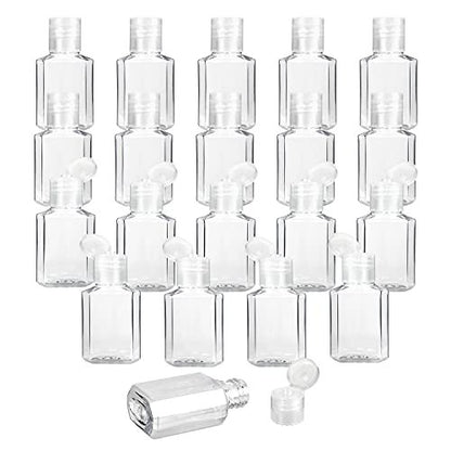 Saiveina 30 Pack 1 oz Travel Bottles - Empty Refillable Plastic Containers for Toiletries, Hand Sanitizer, and More - TSA Approved Travel Size Avelisse