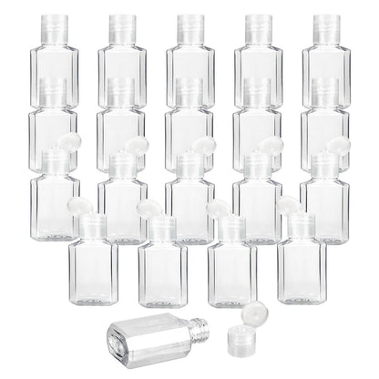 Saiveina 30 Pack 1 oz Travel Bottles - Empty Refillable Plastic Containers for Toiletries, Hand Sanitizer, and More - TSA Approved Travel Size Avelisse