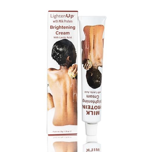 Lighten-Up Lactic Acid Cream - Skin Brightening AHA Moisturizer with Vitamin C & Shea Butter - 1.7 oz Avelisse