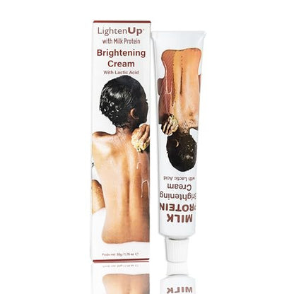 Lighten-Up Lactic Acid Cream - Skin Brightening AHA Moisturizer with Vitamin C & Shea Butter - 1.7 oz Avelisse
