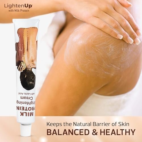 Lighten-Up Lactic Acid Cream - Skin Brightening AHA Moisturizer with Vitamin C & Shea Butter - 1.7 oz Avelisse