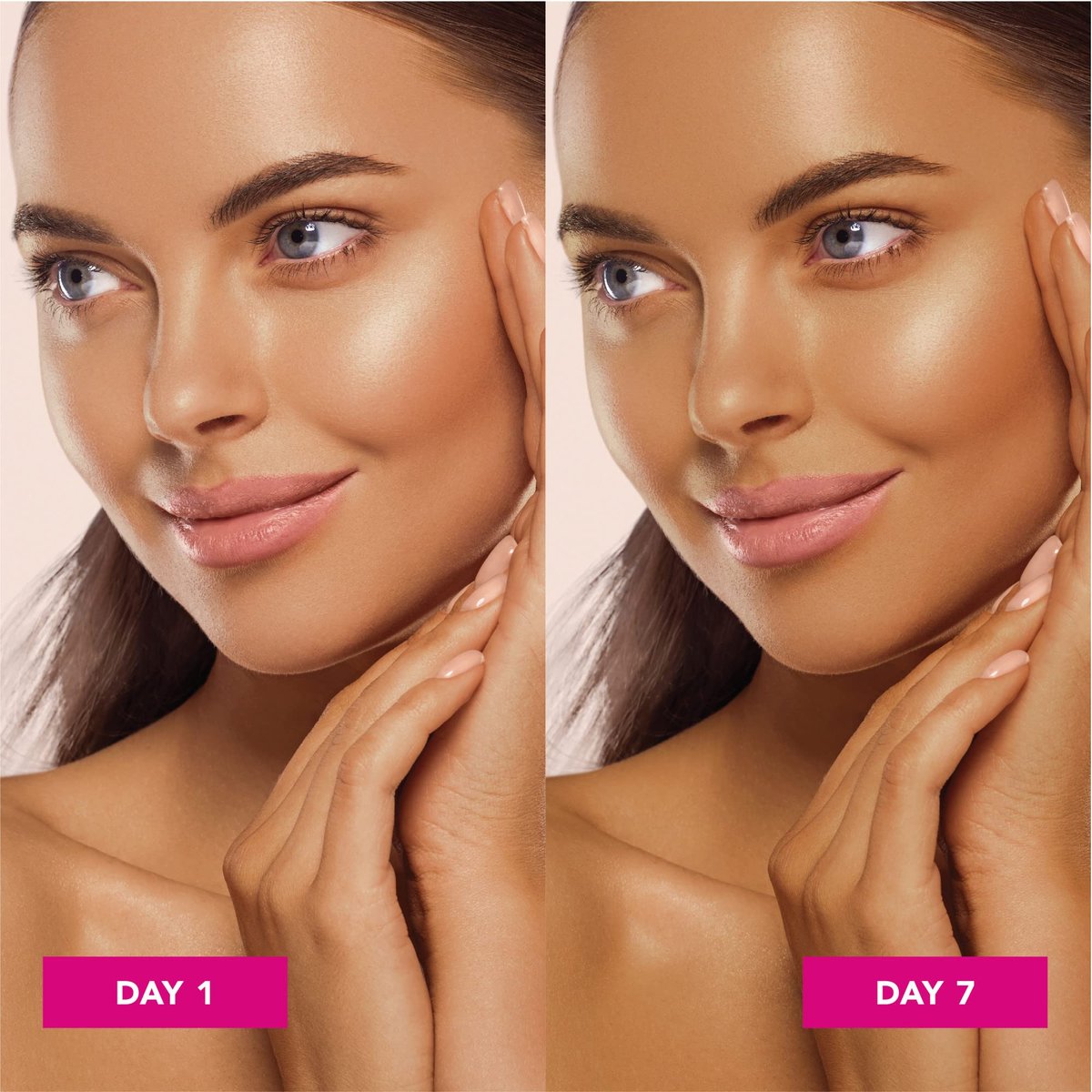 Jergens Natural Glow Face Self Tanner Lotion with SPF 20, Medium to Deep, 2 Fl Oz (Pack of 2) - Daily Facial Sunscreen & Sunless Tanner - görsel 3