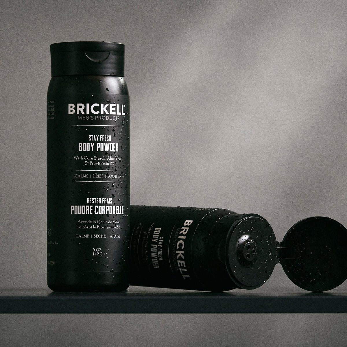 Brickell Men's Stay Fresh Body Powder - Natural & Organic Talc-Free Deodorant Powder, Absorbs Sweat & Keeps Skin Dry, 5 oz Avelisse