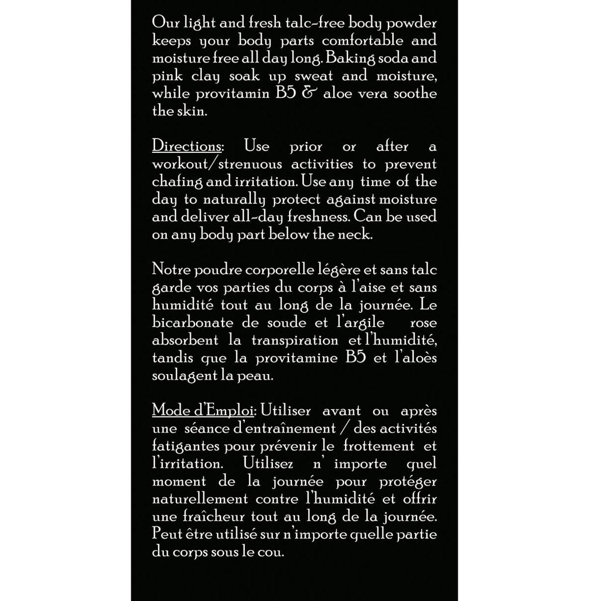 Brickell Men's Stay Fresh Body Powder - Natural & Organic Talc-Free Deodorant Powder, Absorbs Sweat & Keeps Skin Dry, 5 oz Avelisse