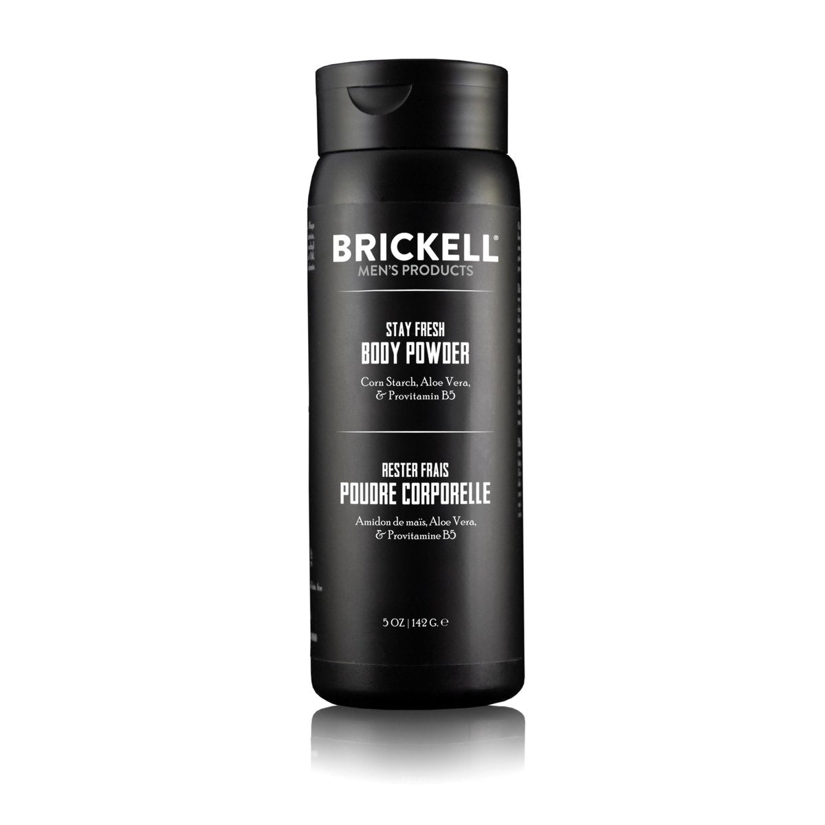 Brickell Men's Stay Fresh Body Powder - Natural & Organic Talc-Free Deodorant Powder, Absorbs Sweat & Keeps Skin Dry, 5 oz Avelisse