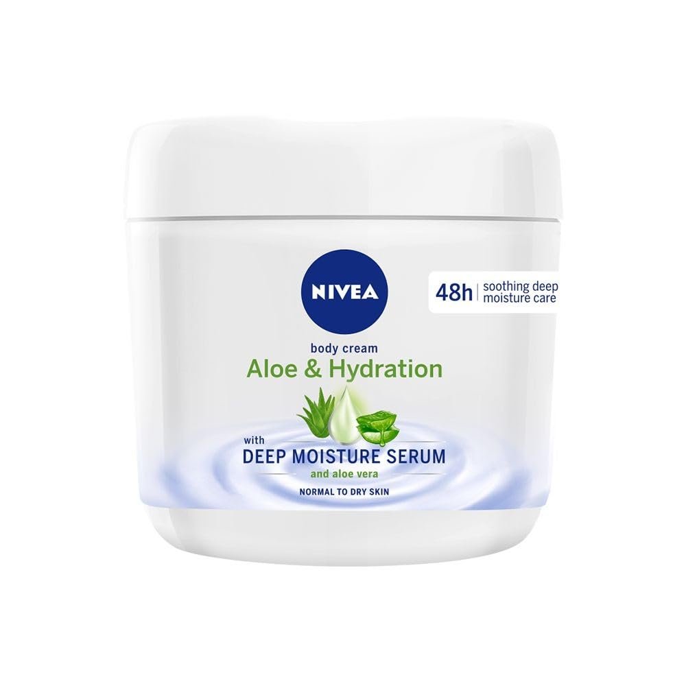 NIVEA Aloe & Hydration Body Cream, 13.52 oz - Intense Moisturizing Body Lotion for Dry Skin Avelisse