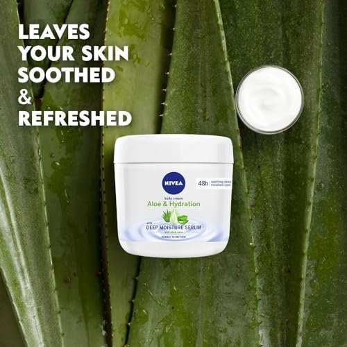 NIVEA Aloe & Hydration Body Cream, 13.52 oz - Intense Moisturizing Body Lotion for Dry Skin Avelisse