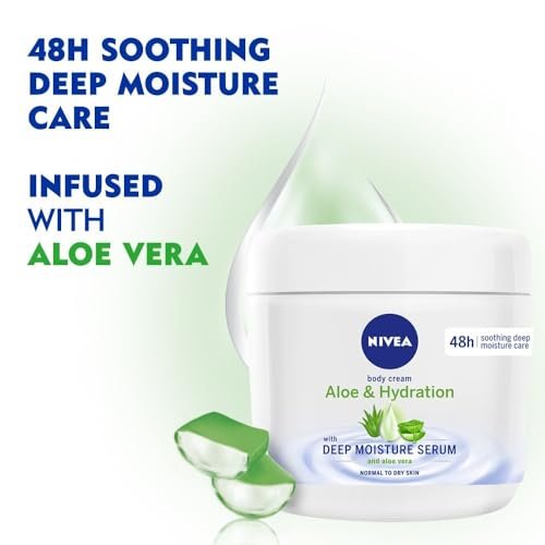 NIVEA Aloe & Hydration Body Cream, 13.52 oz - Intense Moisturizing Body Lotion for Dry Skin Avelisse
