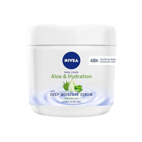 NIVEA Aloe & Hydration Body Cream, 13.52 oz - Intense Moisturizing Body Lotion for Dry Skin Avelisse