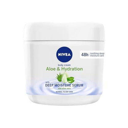 NIVEA Aloe & Hydration Body Cream, 13.52 oz - Intense Moisturizing Body Lotion for Dry Skin Avelisse