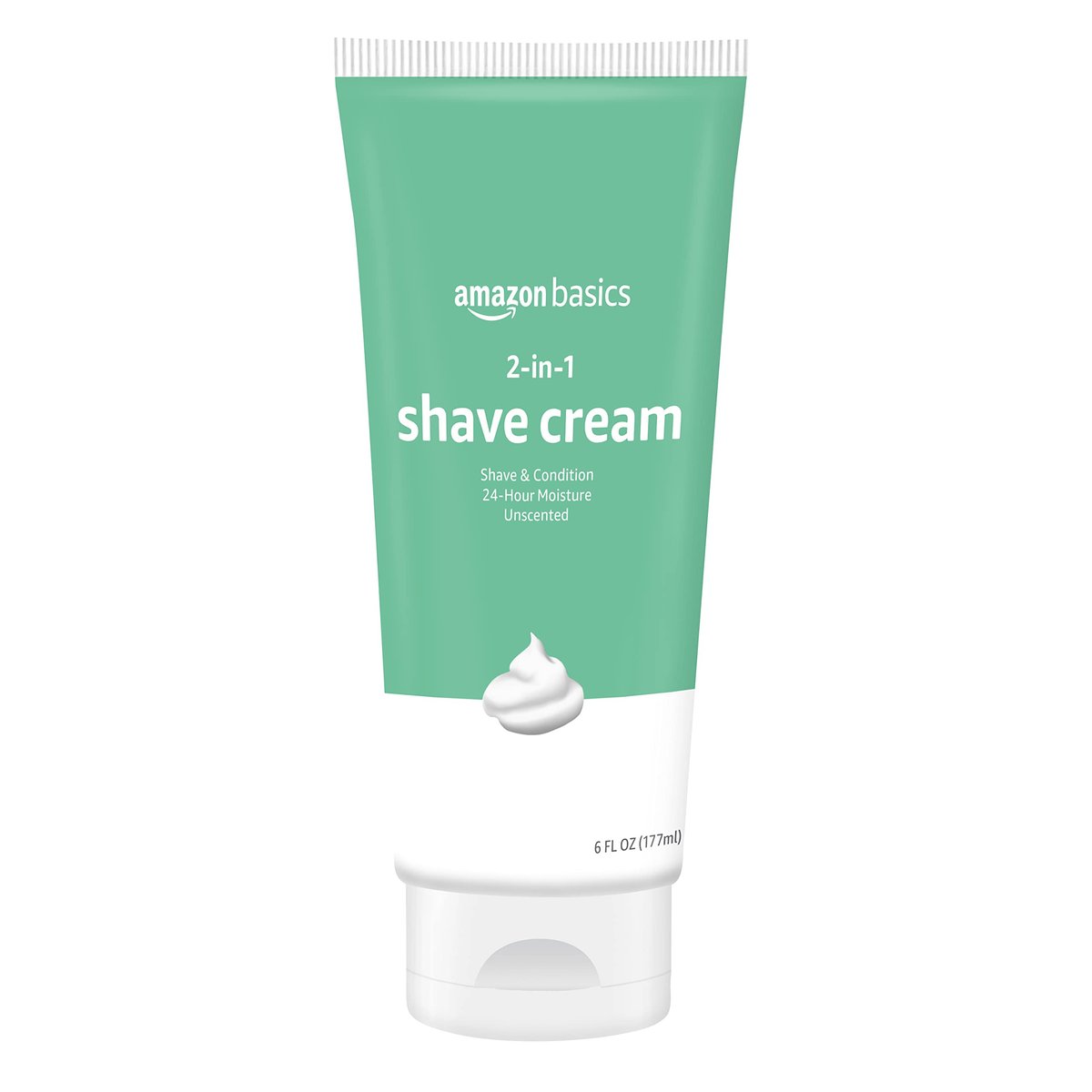 2-In-1 Moisturizing Shave Cream for Sensitive Skin, Fragrance Free, with Shea Butter and Aloe, 6 Fl. Oz., 2 Pack - görsel 1