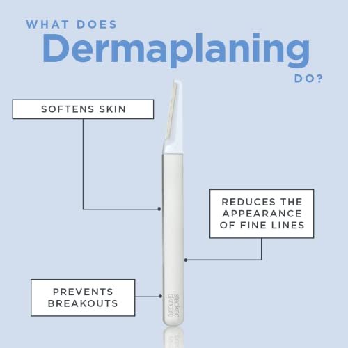 StackedSkincare Mini Precision Dermaplaning Replacement Blades (3 Pack) – Detail Areas – Compatible with StackedSkincare Dermaplaning Tool Avelisse