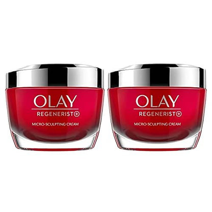 Olay Regenerist Micro Sculpting Cream - 1.7 oz (Pack of 2) - Face Moisturizer for Wrinkles & Firmness Avelisse