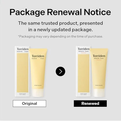 Torriden SOLID IN Ceramide Cream 70ml – Ceramide Moisturizer for Healthy Skin Barrier, Soothing & Nourishing Avelisse