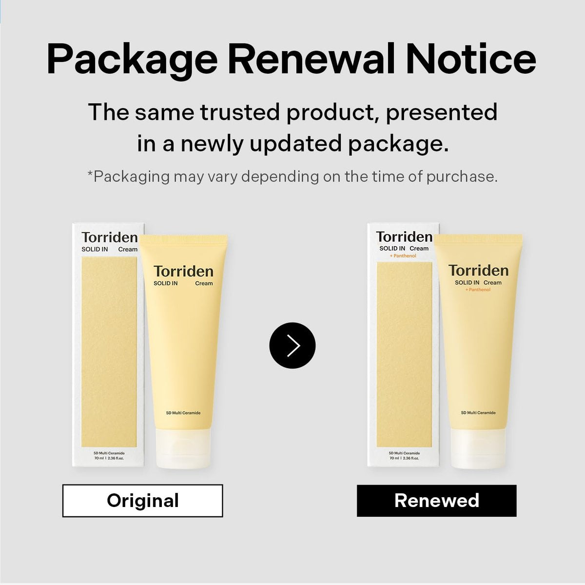 Torriden SOLID IN Ceramide Cream 70ml – Ceramide Moisturizer for Healthy Skin Barrier, Soothing & Nourishing Avelisse