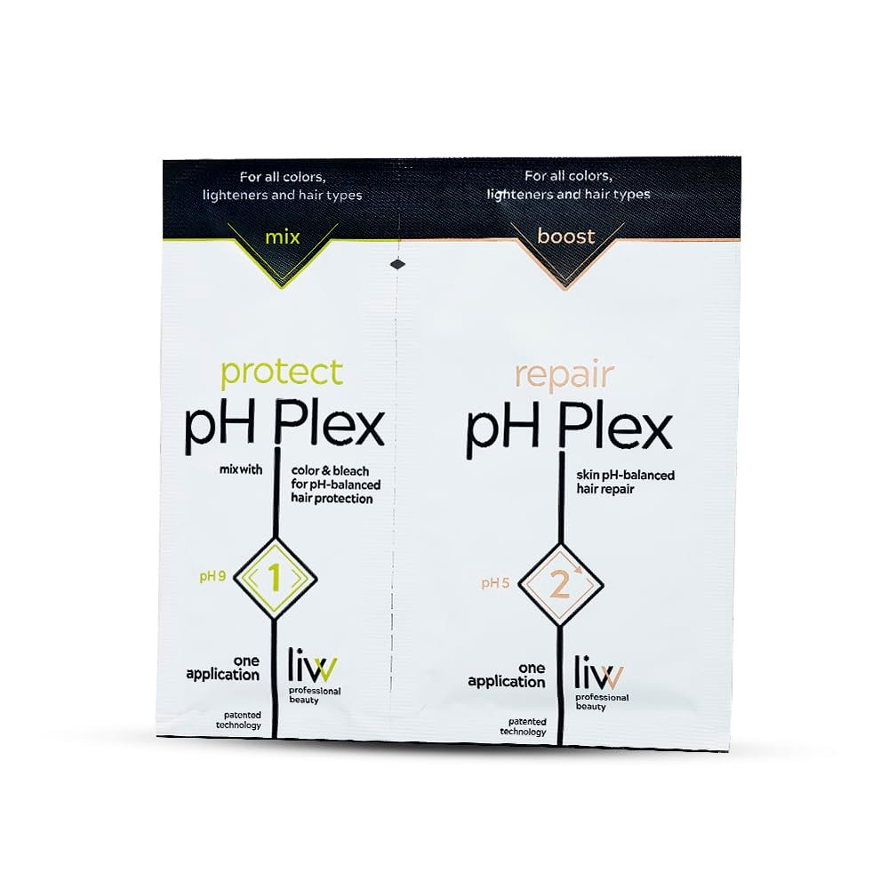 pH Plex Steps 1 & 2 Hair Protect & Repair Treatment – Salon-Quality Bond Repair for Home Hair Color & Bleach - görsel 1