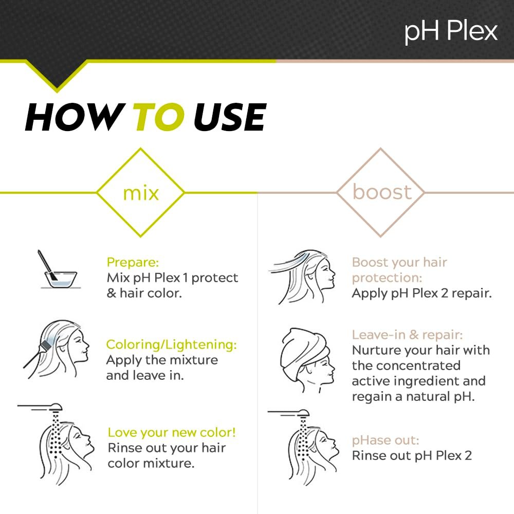 pH Plex Steps 1 & 2 Hair Protect & Repair Treatment – Salon-Quality Bond Repair for Home Hair Color & Bleach - görsel 5