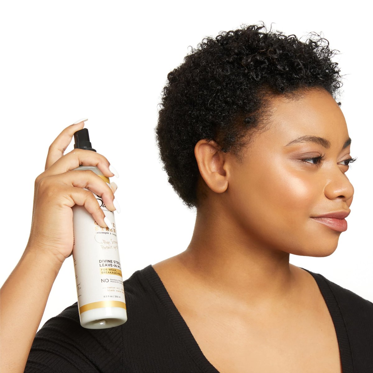 Carol's Daughter Goddess Strength Divine Strength Hair Milk Leave In Conditioner with Castor Oil for Weak, Wavy, Coily and Curly Hair, 8.5 Fl Oz Avelisse