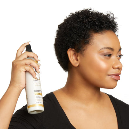 Carol's Daughter Goddess Strength Divine Strength Hair Milk Leave In Conditioner with Castor Oil for Weak, Wavy, Coily and Curly Hair, 8.5 Fl Oz Avelisse