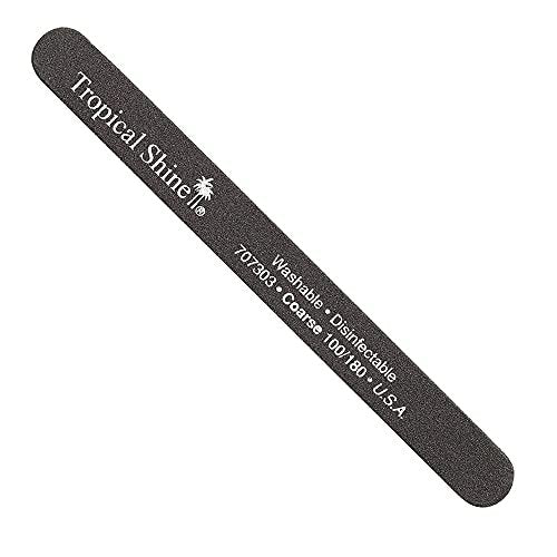 Tropical Shine Coarse-Medium Nail File 100/180 Grit – Black, Metal File for Women – 1 Count - görsel 2