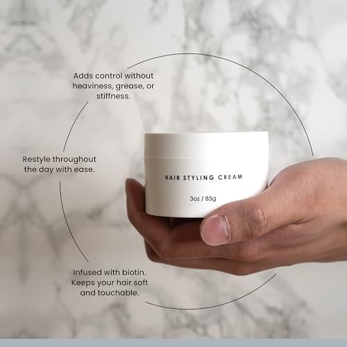 Forte Series Hair Styling Cream – Medium Hold, Volumizing & Thickening Cream for Men (3 oz) Avelisse