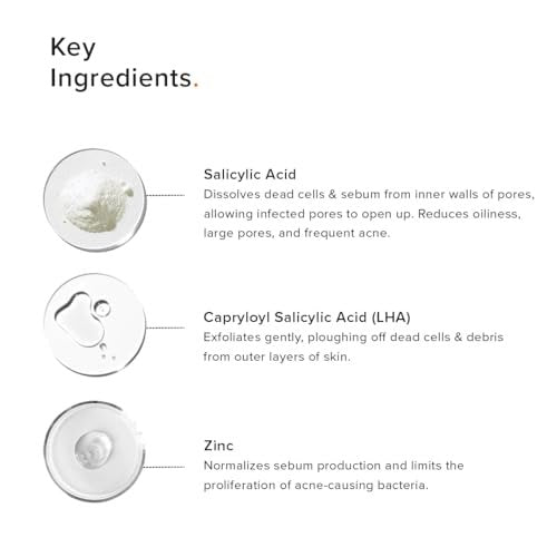 Minimalist 2% Salicylic Acid Face Wash for Oily, Acne Prone Skin | Anti Acne Face Wash With LHA & Zinc | Sulphate Free Gentle BHA Liquid Exfoliant | For Women & Men | 3.4 Fl Oz / 100 ml - görsel 8