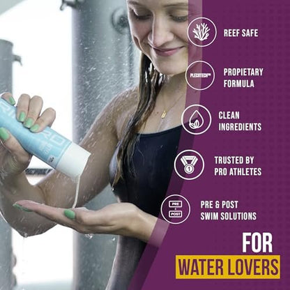 Complete Chlorine Removal Bundle By TRIHARD | Shampoo, Conditioner, Body Wash | Ultimate Pre & Post Swim Care Avelisse