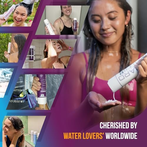 Complete Chlorine Removal Bundle By TRIHARD | Shampoo, Conditioner, Body Wash | Ultimate Pre & Post Swim Care Avelisse