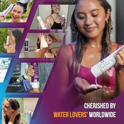 Complete Chlorine Removal Bundle By TRIHARD | Shampoo, Conditioner, Body Wash | Ultimate Pre & Post Swim Care Avelisse