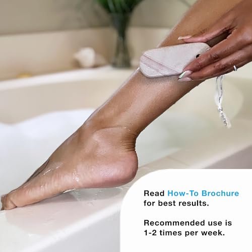 DERMASTONE LEG & BODY SCRUB - Deep Exfoliating Stone Body Scrubber for Strawberry Legs Treatment, Leg Exfoliator Ingrown Hair, Dead Skin Remover, Foot Scrub & Natural Body Exfoliator for Women Men Avelisse