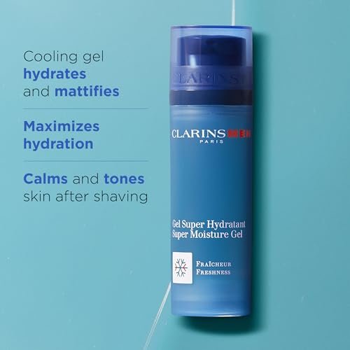 CLARINSMEN Super Moisture Gel – Cooling Hydrating Gel for Men, Mattifies, Soothes, and Defies Shine, 1.7 oz Avelisse