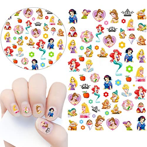 Temote Cute 3D Self-Adhesive Nail Art Stickers - 5 Sheets of Designer Cartoon Nail Decals for Women DIY Acrylic Nail Decoration - görsel 8