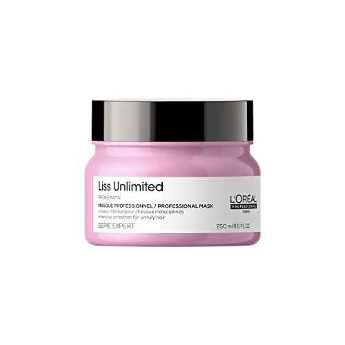 L'Oréal Professionnel Paris Liss Unlimited Mask - Frizz Control & Humidity Protection with Prokeratin, 8.5 Fl Oz Avelisse