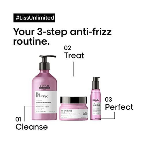 L'Oréal Professionnel Paris Liss Unlimited Mask - Frizz Control & Humidity Protection with Prokeratin, 8.5 Fl Oz Avelisse