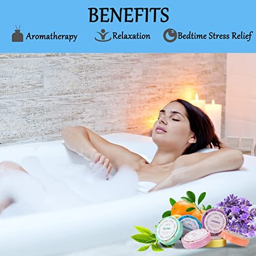 OZIVA Shower Steamers - Box of 6 Premium Shower Bombs with Essential Oils - Self Care Gifts for Women and Teens, Holiday Stocking Stuffers - görsel 10